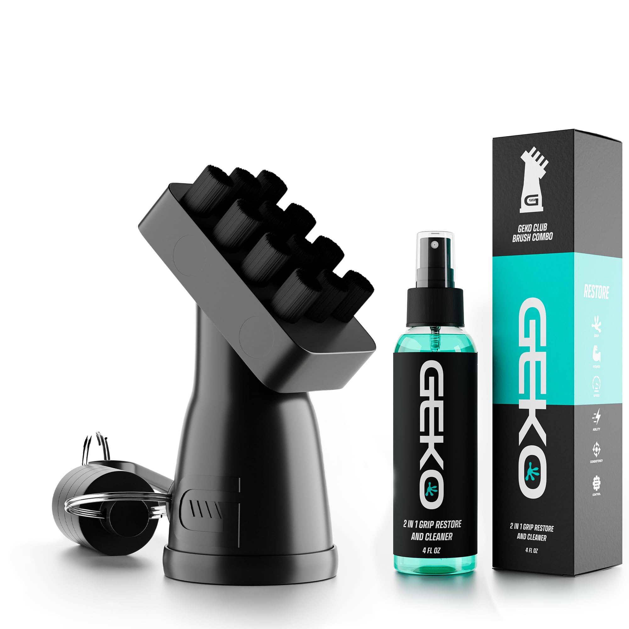 Amazon.com : Geko Golf Club Brush and Cleaner System with Magnetic